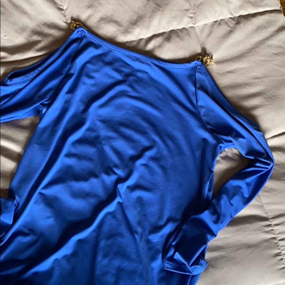 Michael Kors shoulder chain detail blouse